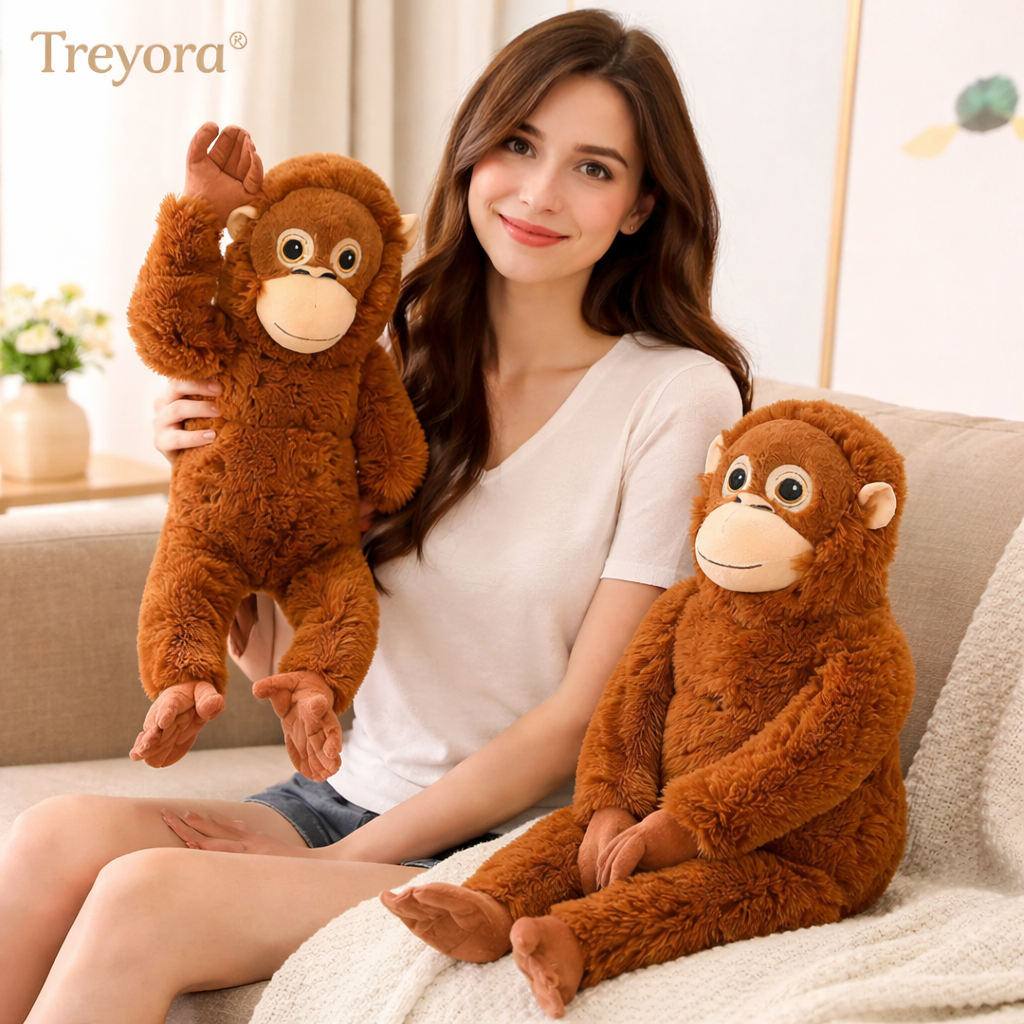 Punch Monkey™ Orangutan Plush – 26” Ultra-Soft Long Arm