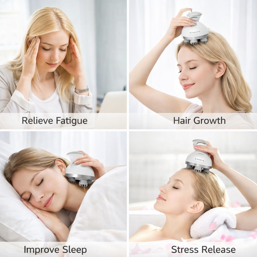Electric Scalp Massager for Relaxation and Daily Scalp Care