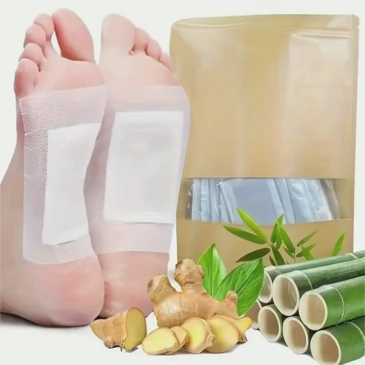 Herbal Foot Care Patches with Bamboo Vinegar & Ginger – Night Detox Foot Pads