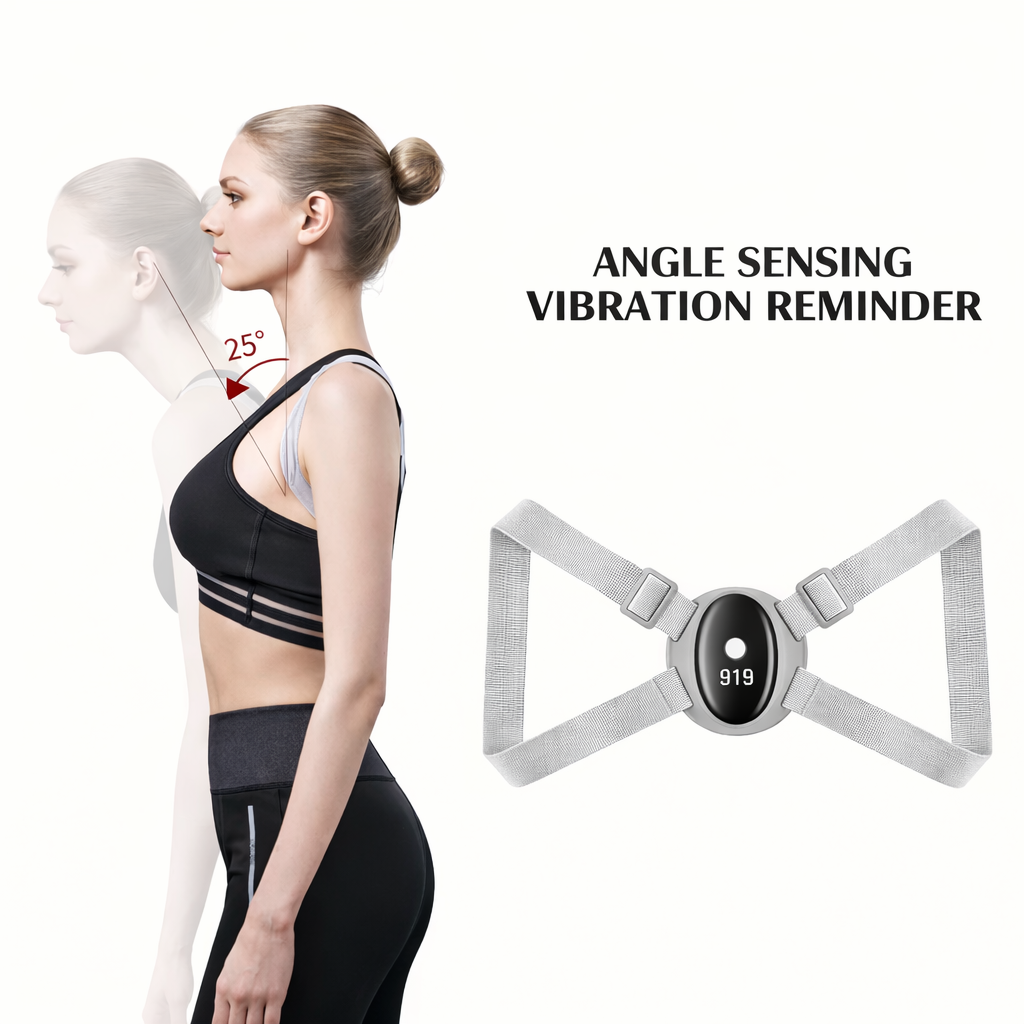 Smart Posture Corrector with Vibration Reminder – Adjustable & Lightweight
